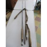 A Hardy "The Westcountry" carbon fishing rod, along with a Bruce & Walker Companion 9ft fishing rod