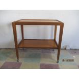 A Remploy mid-century teak tea trolley