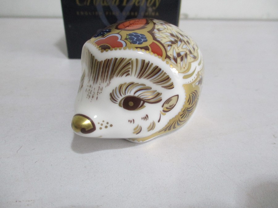 A pair of Crown Royal Derby paperweights in the form of Hedgehogs - Image 9 of 13