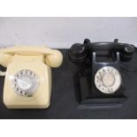 A vintage GEC telephone along with one other