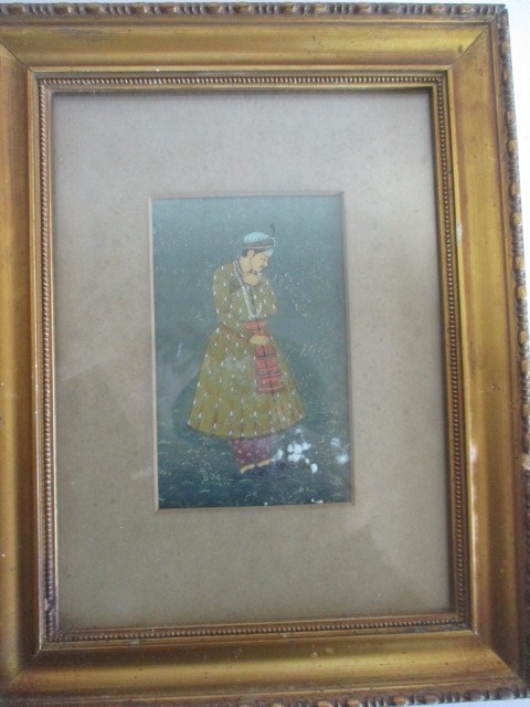 Eastern paintings (Four). Largest including frame 31cm x 23 cm, smallest including frame 22cm x - Image 3 of 5