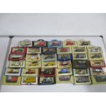 A collection of boxed die-cast vehicles including Lledo Days Gone, Matchbox Models of Yesteryear