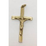 A 9ct gold crucifix, weight 2.7g