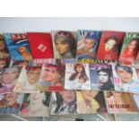 A collection of 1970's/1980's Vogue magazines