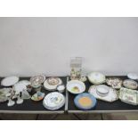 An assortment of various china including Noritake etc.