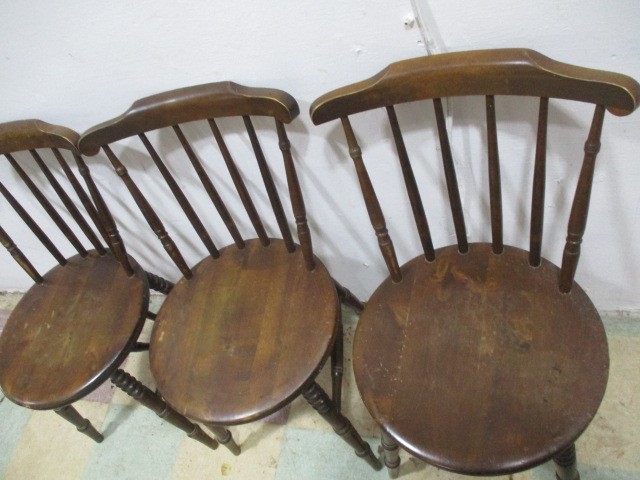 Three vintage dining chairs - Image 2 of 4