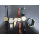 A collection of assorted watches including Timex etc.