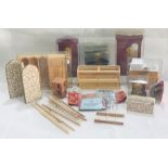 A collection of dolls house furniture