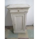 A painted French pot cupboard