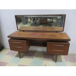 A G Plan Fresco range dressing table with "secret" jewellery drawer