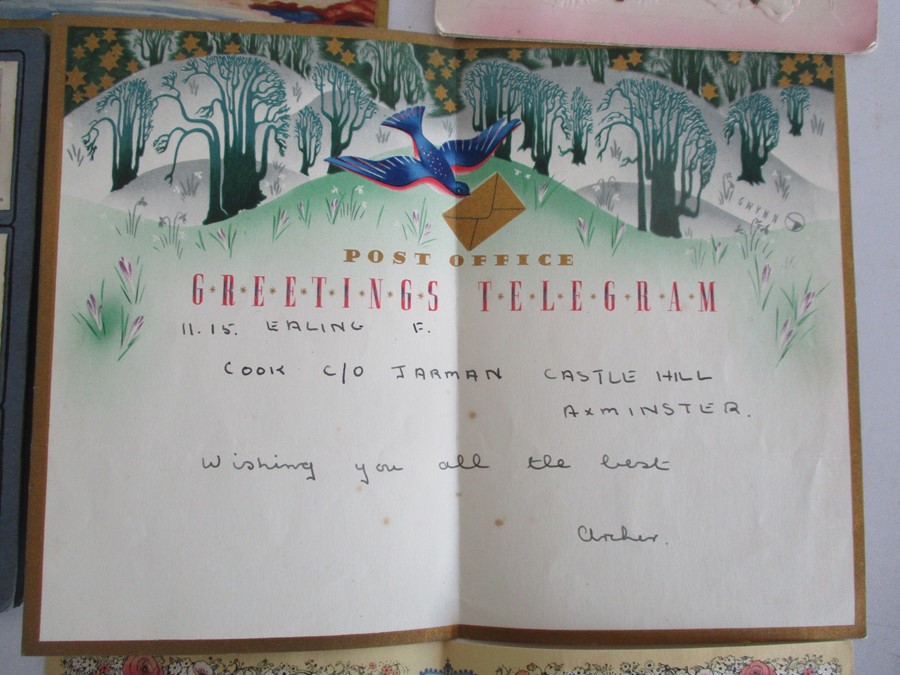 A small quantity of postcards and telegrams etc. - Image 9 of 13