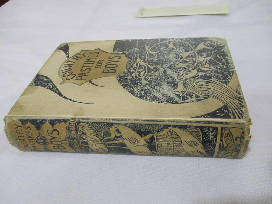 Hardback "Country Pastimes for Boys" by P. Anderson Graham. Bound in yellow cloth with decoration on - Image 2 of 5