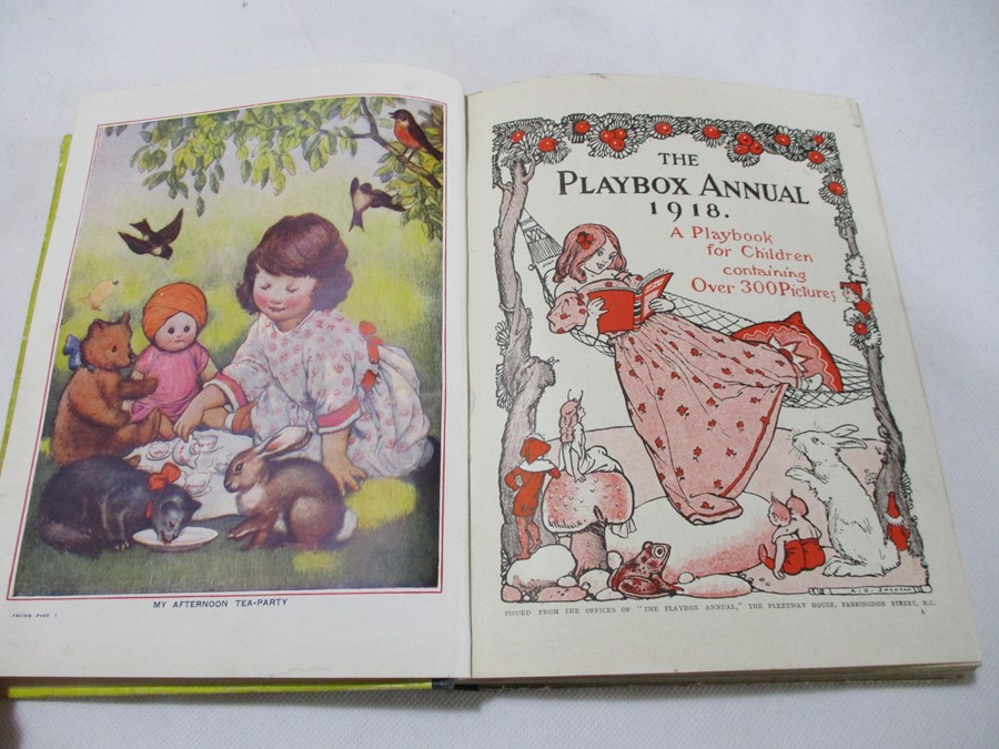 Hardback "Playbox Annual 1918 - A Playbook for Children Containing Over 300 Pictures". Bound in - Image 3 of 4