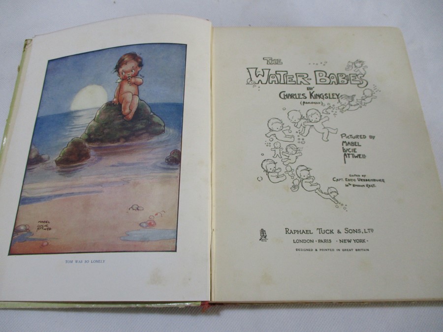 Hardback "The Water Babies" by Charles Kingsley illustrated by Mabel Lucie Attwell. Bound in - Image 3 of 4