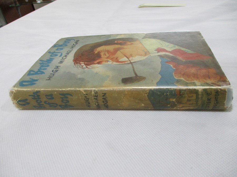 Hardback "A Broth of a Boy" by Hugh Michael Hogan. Bound in green cloth with gold lettering on spine - Image 2 of 6