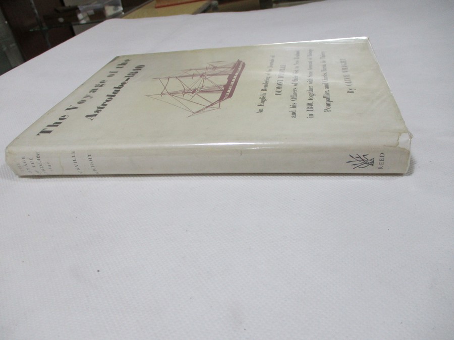 Hardback "The Voyage of the Astrolabe - 1840" by Olive Wright. Bound in blue cloth with gold - Image 2 of 5