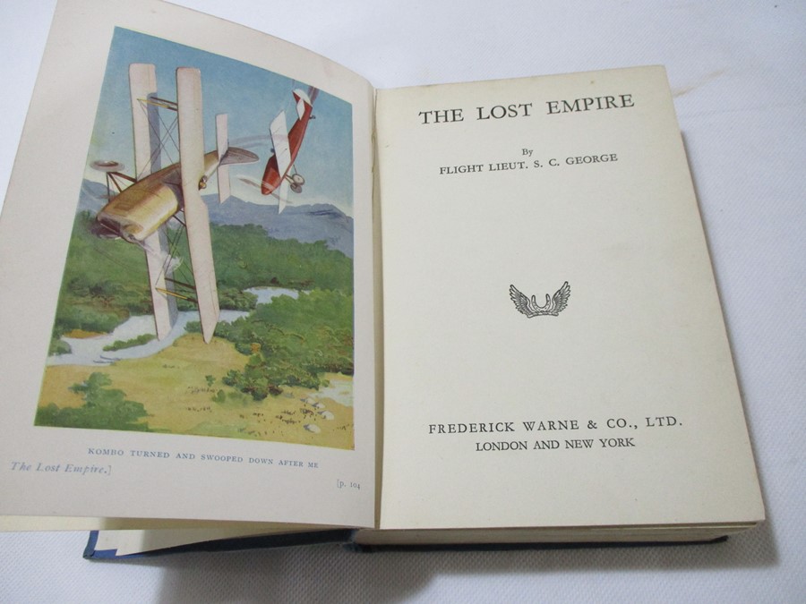 Hardback "The Lost Empire" by Flight Lieut. S.C. George. Bound in blue cloth with black lettering - Image 3 of 5