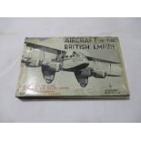 Hardback "Aircraft of the British Empire" by Leonard Bridgman. Bound in dark blue cloth with gold