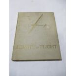 Hardback "The Beauty of Flight" by Dr. Manfred Curry. Bound in Canvas type cloth with gold lettering