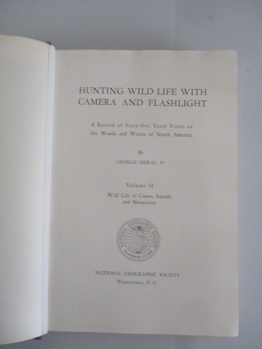 Two hardbacks "Hunting Wildlife with Camera and Flashlight" Volume one and two, by George Shirras. - Image 7 of 9