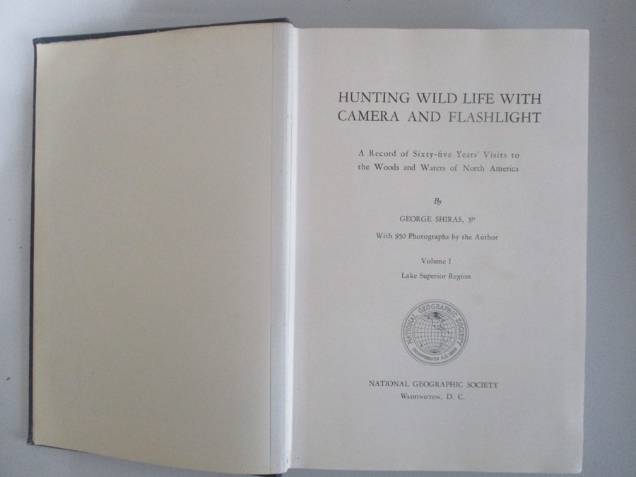 Two hardbacks "Hunting Wildlife with Camera and Flashlight" Volume one and two, by George Shirras. - Image 3 of 9