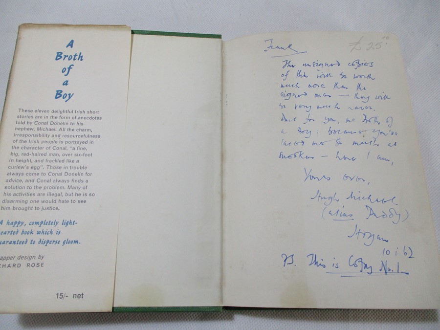 Hardback "A Broth of a Boy" by Hugh Michael Hogan. Bound in green cloth with gold lettering on spine - Image 3 of 6