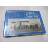 Hardback "Jane's All the World's Airships 1909" edited by Fred T. Jane. Bound in green cloth with