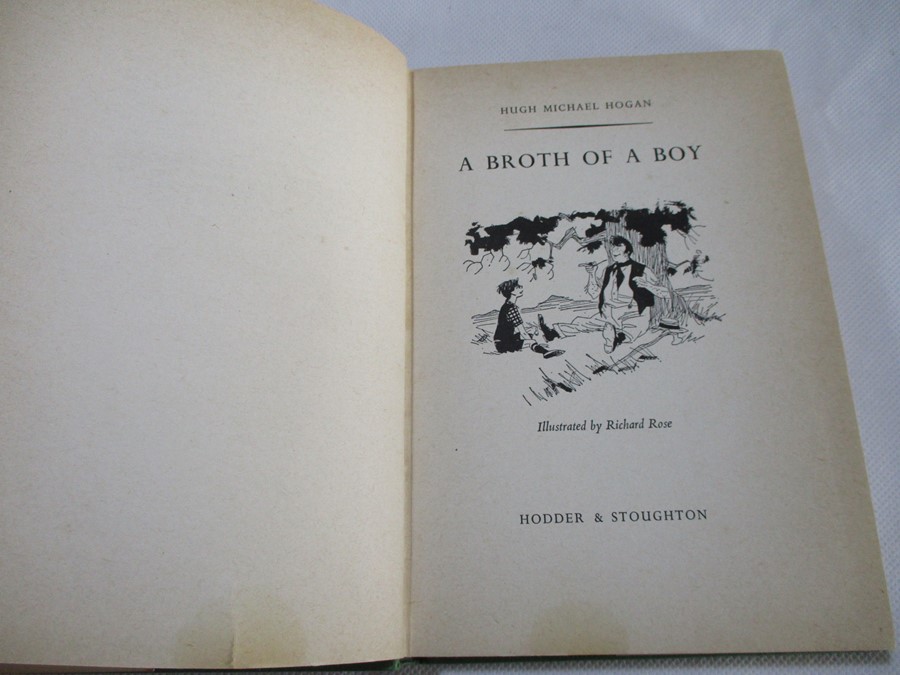 Hardback "A Broth of a Boy" by Hugh Michael Hogan. Bound in green cloth with gold lettering on spine - Image 4 of 6