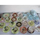 A collection of Paragon cups and saucers, along with a part Shelley tea set etc