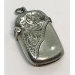 A small hallmarked silver vesta case