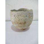 An Alan Wallwork studio pottery vase, marked AW to base