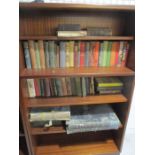 A collection of various antique and vintage books - over three shelves
