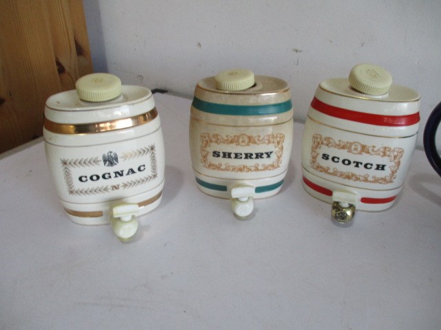 A collection of Wade ceramic sprit barrels, along with a Grant's Scotch Whisky water jug - Image 3 of 5