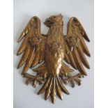 A cast iron Barclays Bank eagle plaque 38cm high