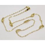 An 18ct gold necklace, weight 4.2g