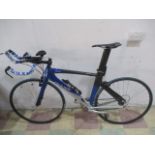 Giant Trinity Time Trial bike, carbon framed bike (19"x 29" frame size). Vittoria Rubino tyres and