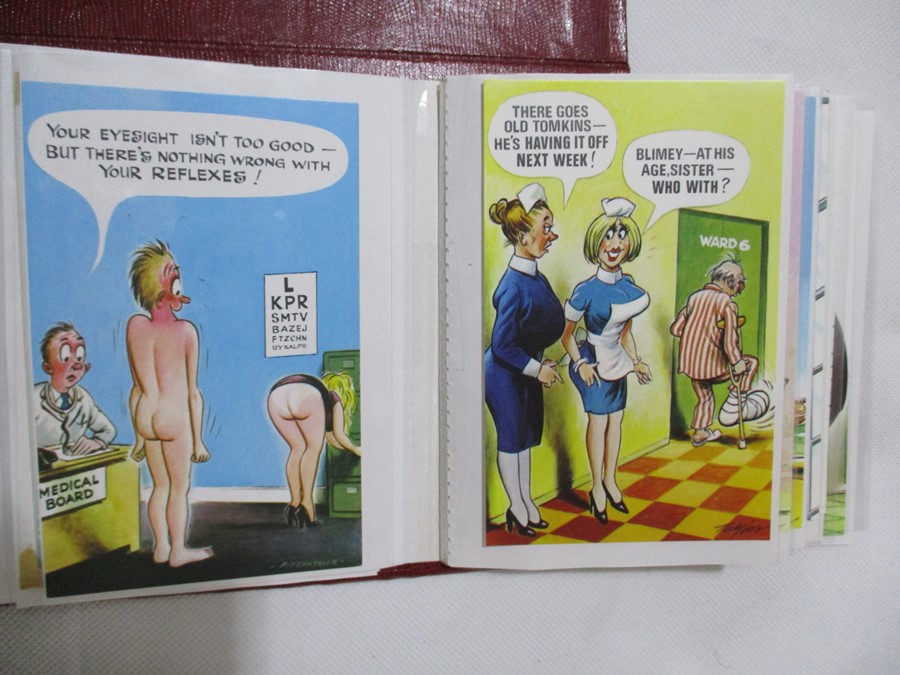 A collection of vintage novelty postcards - Image 27 of 36