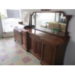 A Victorian mahogany mirror backed sideboard