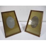 A pair of inlaid photo frames 26cm high