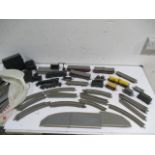 A collection of Tri-Ang model railway including locomotives, carriages, rolling stock, track etc -