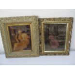 Two framed Christolian pictures of ladies