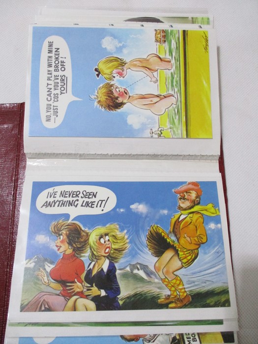A collection of vintage novelty postcards - Image 25 of 36