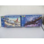 Two boxed Revell model airplane kits (Scale 1:72) including "Handley Page Halifax B" (04670) & B-17G