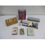 A small collection of vintage games including Chess, Dominos, Battleships, Playing Cards, along with