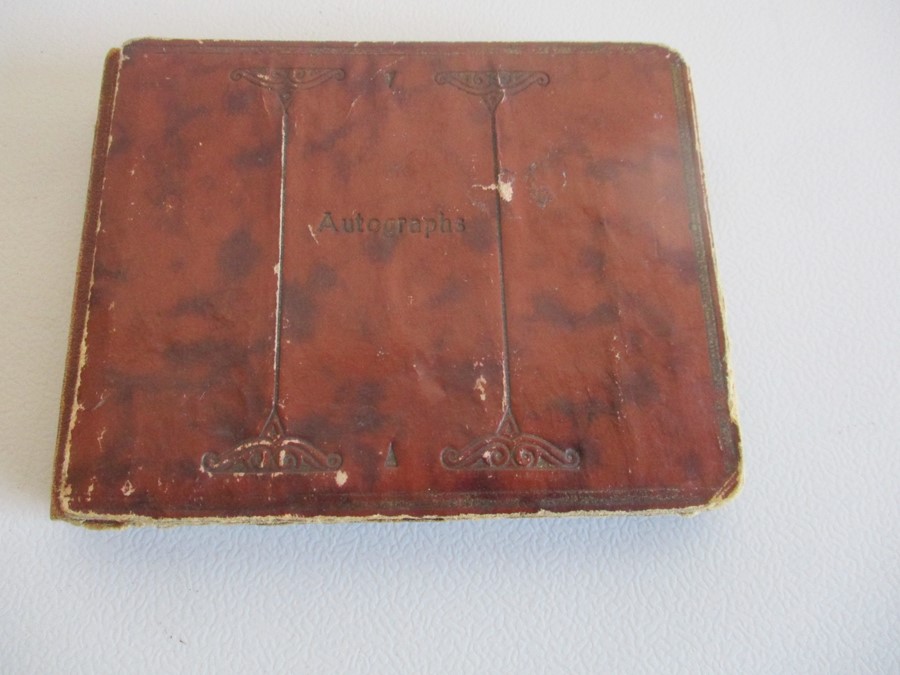 A vintage autograph book circa 1930 with various drawings, poems etc.