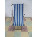 A vintage deck chair