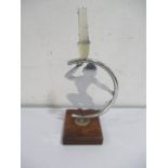 An art deco chrome lamp - A/F