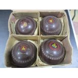 A vintage boxed set of four R.W.Hensell & Sons (Australia) bowls.