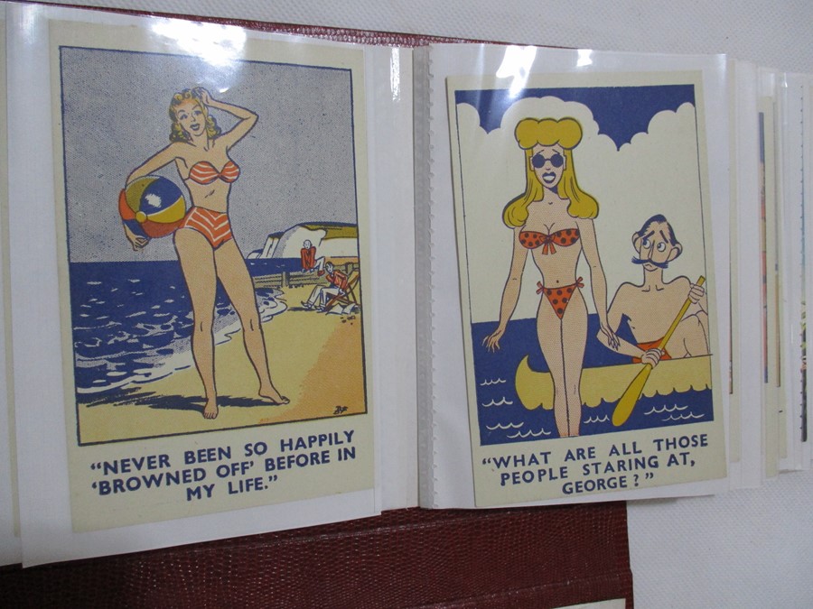 A collection of vintage novelty postcards - Image 12 of 36