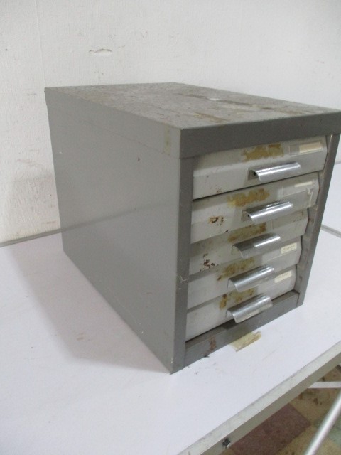 An industrial set of filing drawers - Image 3 of 6